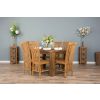 1.2m Reclaimed Teak Taplock Dining Table with 6 Santos Chairs - 1