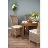 1.2m Reclaimed Teak Taplock Dining Table with 4 Latifa Chairs - 2