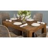 1.2m Reclaimed Teak Taplock Dining Table with 4 Stackable Zorro Chairs - 1