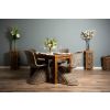 1.2m Reclaimed Teak Taplock Dining Table with 4 Stackable Zorro Chairs - 3