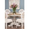 1.3m Country Pedestal Dining Table with 6 Ellena Chairs  - 6
