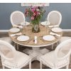 1.3m Country Pedestal Dining Table with 6 Ellena Chairs  - 4