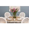 1.3m Country Pedestal Dining Table with 6 Ellena Chairs  - 7