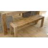 1.4m Reclaimed Elm Chunky Style Backless Bench - 0