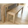 1.4m Reclaimed Elm Chunky Style Backless Bench - 2