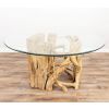 1.5m Java Root Circular Dining Table with 6 Stackable Zorro Chairs - 11
