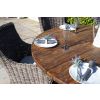 1.5m Reclaimed Teak Outdoor Open Slatted Dartmouth Table with 6 Donna Armchairs - 4