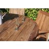 1.5m Reclaimed Teak Outdoor Open Slatted Dartmouth Table with 6 Marley Armchairs - 4