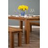 1.6m Reclaimed Teak Mexico Dining Table with 2 Backless Benches - 5
