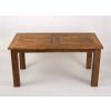 1.6m Reclaimed Teak Mexico Dining Table with 2 Backless Benches - 6