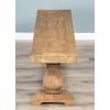 1.8m Reclaimed Elm Pedestal Dining Bench - 4