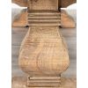 1.8m Reclaimed Elm Pedestal Dining Bench - 7