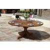1.8m Reclaimed Teak Outdoor Open Slatted Dartmouth Table with 8 Donna Armchairs - 10