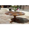 1.8m Reclaimed Teak Outdoor Open Slatted Dartmouth Table with 8 Scandi Armchairs - 8