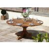 1.8m Reclaimed Teak Outdoor Open Slatted Dartmouth Table with 8 Scandi Armchairs - 10