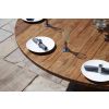 1.8m Reclaimed Teak Outdoor Open Slatted Dartmouth Table with 8 Donna Armchairs - 18