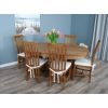 1.8m Reclaimed Teak Oval Pedestal Dining Table with 6 or 8 Santos Chairs - 5