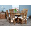 1.8m Reclaimed Teak Oval Pedestal Dining Table with 6 or 8 Santos Chairs - 8