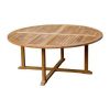 1.8m Teak Circular Pedestal Table with 8 Marley Chairs - 2