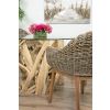 1.2m Java Root Circular Dining Table with 4 Scandi Armchairs - 6