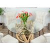 1.2m Java Root Circular Dining Table with 4 Windsor Ring Back Dining Chairs  - 1