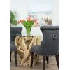 1.2m Java Root Circular Dining Table with 4 Windsor Ring Back Chairs  - 4