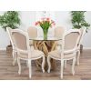 1.2m Java Root Circular Dining Table with 4 Paloma Chairs - 6