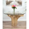** SECONDS ** Reclaimed Teak Flute Root Circular Dining Table - 2 Sizes - 0