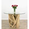 1.2m Java Root Circular Dining Table with 4 Ellena Dining Chairs - 17