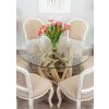 1.2m Java Root Circular Dining Table with 4 Paloma Chairs - 4