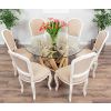 1.2m Java Root Circular Dining Table with 4 Paloma Chairs - 7