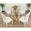1.2m Java Root Circular Dining Table with 4 Ellena Dining Chairs - 0