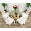 1.2m Java Root Circular Dining Table with 4 Ellena Dining Chairs - 10