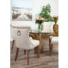 1.2m Reclaimed Teak Flute Root Circular Dining Table with 4 Windsor Ring Back Dining Chairs - 4