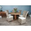 1.3m Reclaimed Teak Character Dining Table with 5 or 6 Latifa Chairs - 4