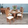 1.3m Reclaimed Teak Character Dining Table with 6 Santos Chairs - 2
