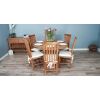 1.3m Reclaimed Teak Character Dining Table with 6 Santos Chairs - 7