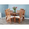 1.3m Reclaimed Teak Character Dining Table with 6 Santos Chairs - 1