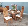 1.3m Reclaimed Teak Character Dining Table with 6 Vikka Chairs - 3