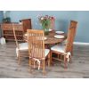 1.3m Reclaimed Teak Character Dining Table with 6 Vikka Chairs - 4
