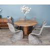 1.3m Reclaimed Teak Character Dining Table with 6 Stackable Zorro Chairs - 4