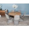 1.3m Reclaimed Teak Character Dining Table with 6 Stackable Zorro Chairs - 0