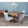 1.3m Reclaimed Teak Character Dining Table with 5 or 6 Windsor Ring Back Chairs - 6