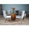 1.4m Reclaimed Teak Root Square Block Dining Table With 6 Windsor Chairs - 7