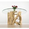 1.5m Java Root Circular Dining Table with 6 Stackable Zorro Chairs - 5
