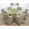 1.5m Java Root Circular Dining Table with 6 Donna Chairs - 0