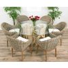 1.5m Java Root Circular Dining Table with 6 Scandi Armchairs  - 0
