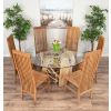1.5m Java Root Circular Dining Table with 6 Vikka Chairs - 3