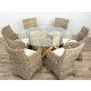 1.5m Java Root Circular Dining Table with 6 Donna Chairs - 4