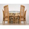 1.5m Java Root Circular Dining Table with 6 Santos Chairs - 4